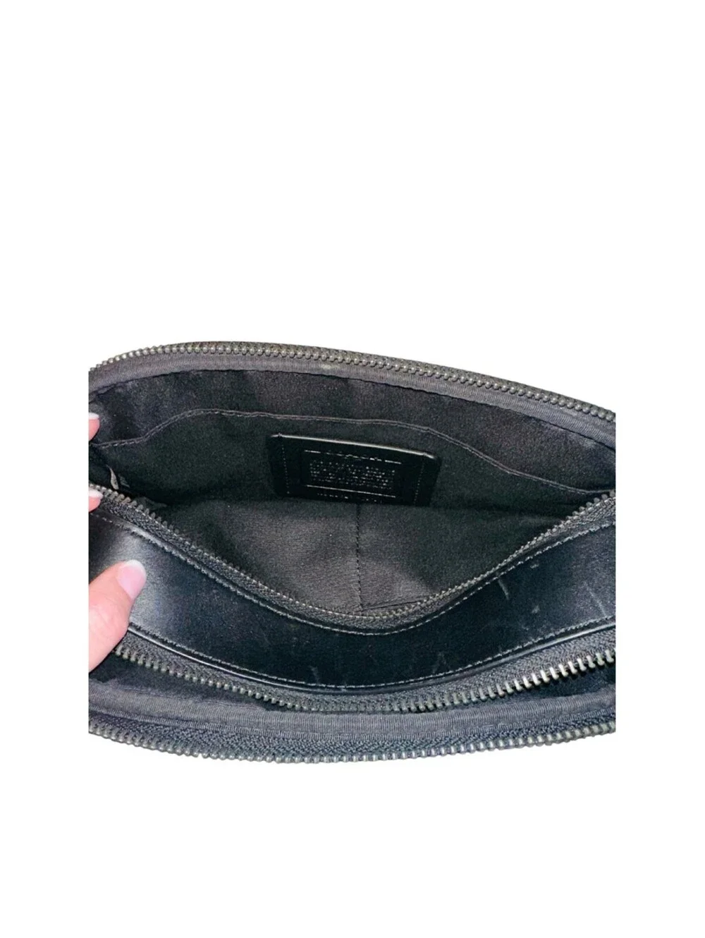 Coach Charcoal Signature Graham Crossbody Bag